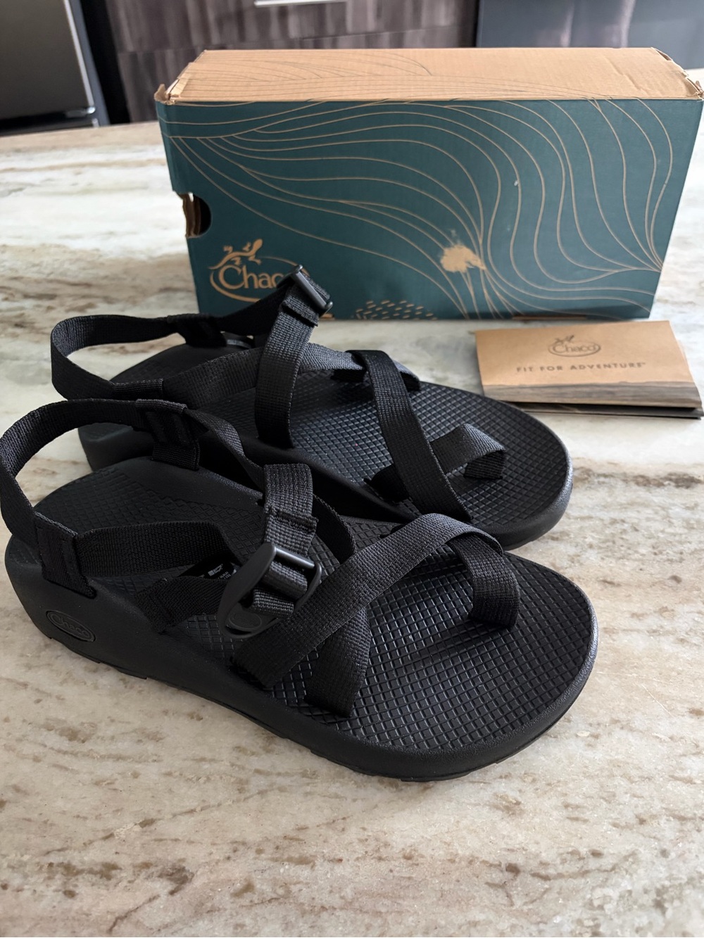 NIB Chaco Z/2 Adjustable Strap Classic Sandal Black Men’s US 8 M / EU 41 $105